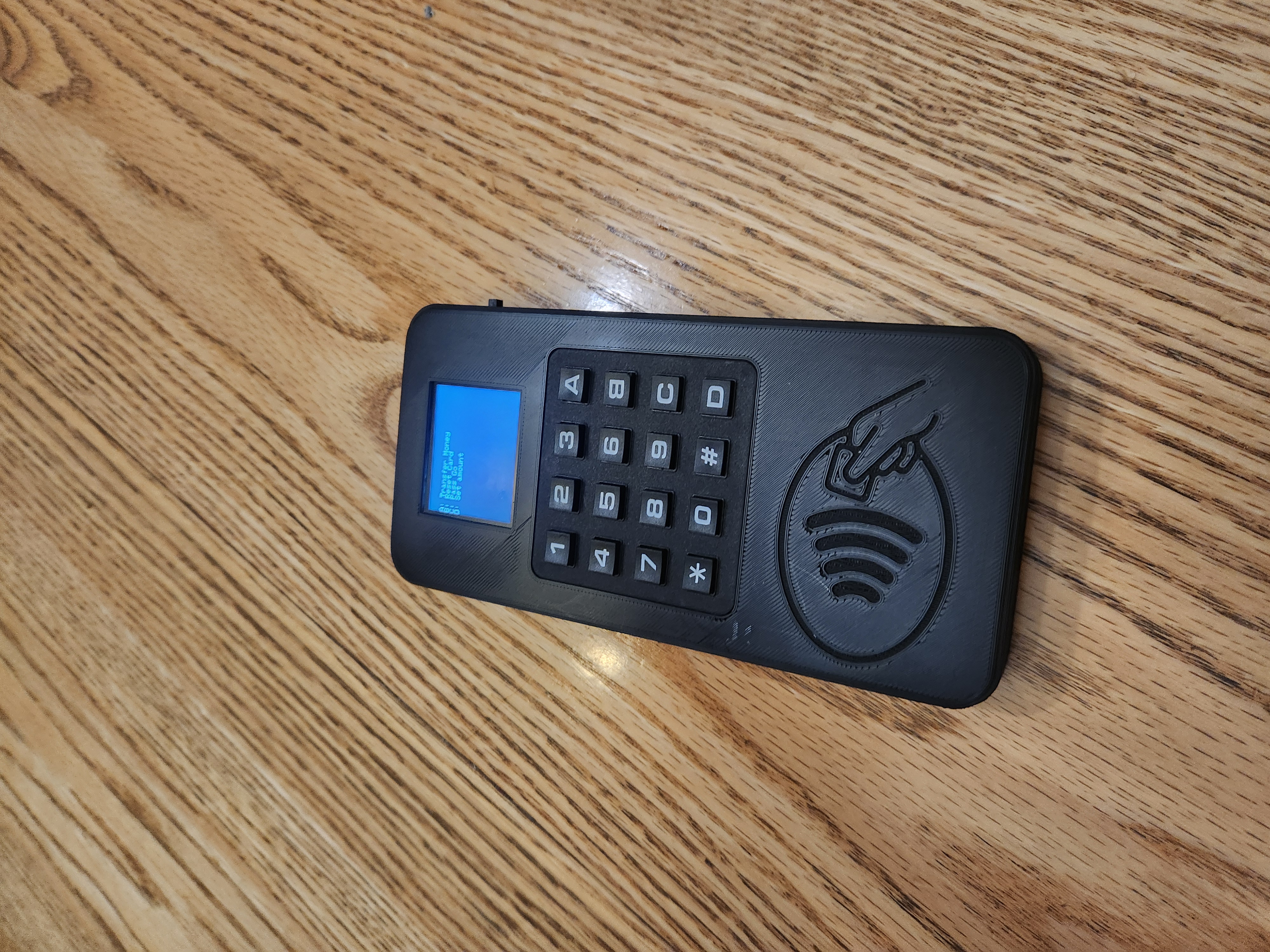 An RFID card reader built for a Monopoly board